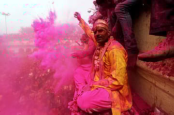 Holi in Mathura