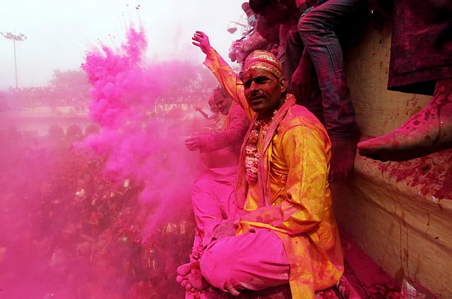 Holi in Mathura
