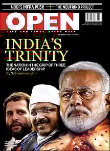 open magazine cover