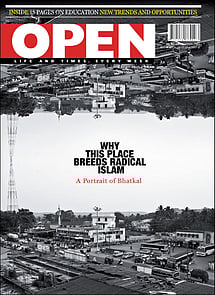 open magazine cover