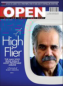 open magazine cover