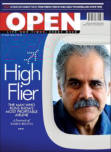 open magazine cover