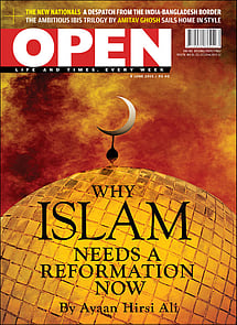 open magazine cover