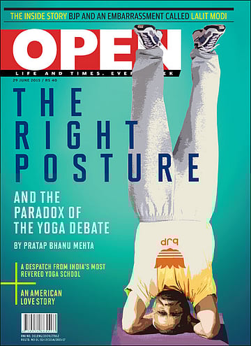 open magazine cover