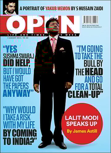 open magazine cover