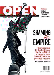 open magazine cover