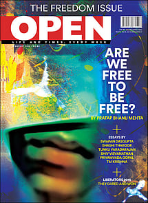 open magazine cover