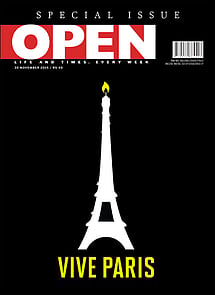 open magazine cover