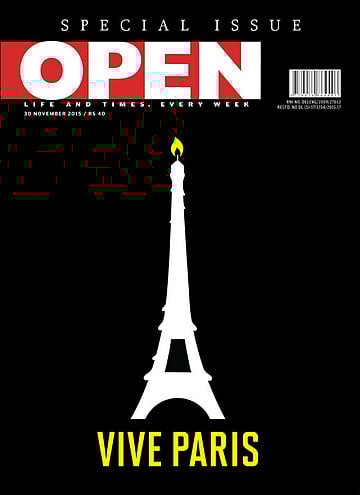 open magazine cover