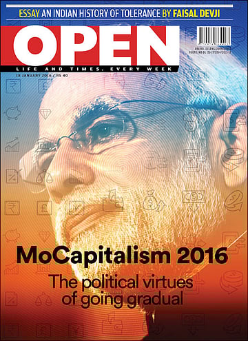 open magazine cover