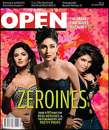 open magazine cover