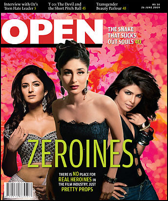 open magazine cover
