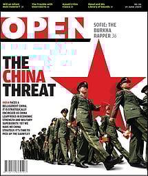 open magazine cover