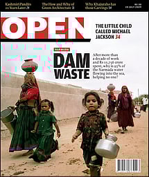 open magazine cover