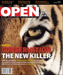 open magazine cover