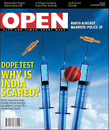 open magazine cover