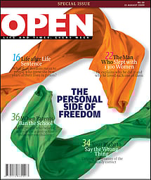 open magazine cover