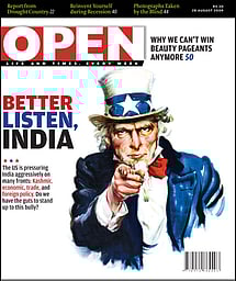 open magazine cover