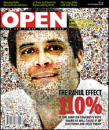 open magazine cover