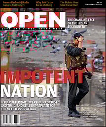 open magazine cover