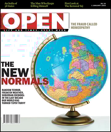open magazine cover