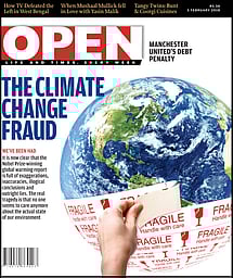 open magazine cover