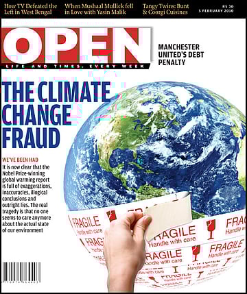 open magazine cover