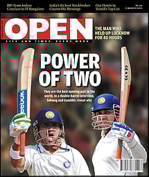 open magazine cover