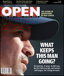 open magazine cover
