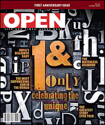 open magazine cover