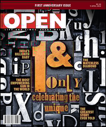 open magazine cover