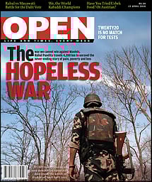 open magazine cover