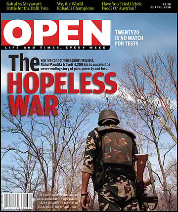 open magazine cover
