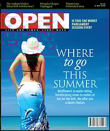 open magazine cover