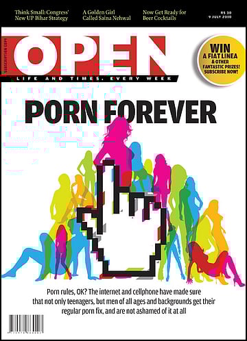 open magazine cover