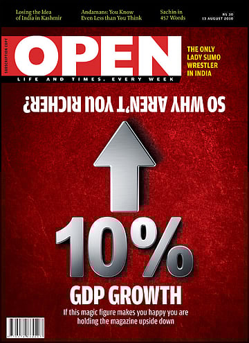 open magazine cover