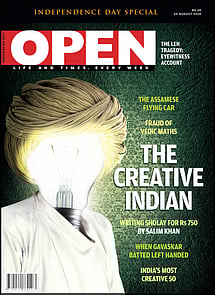 open magazine cover