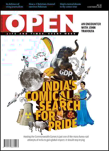 open magazine cover