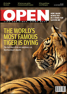 open magazine cover