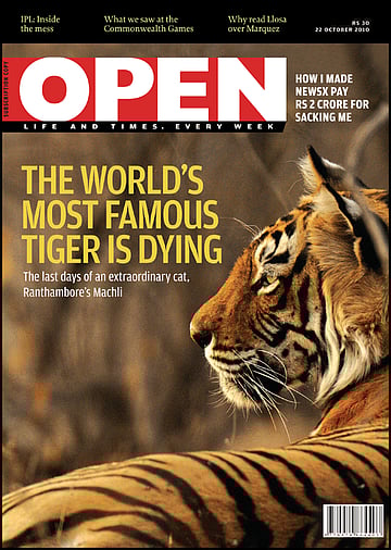 open magazine cover