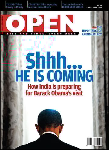 open magazine cover