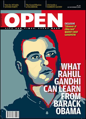 open magazine cover