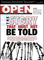open magazine cover