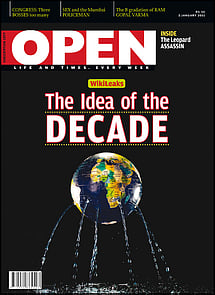 open magazine cover