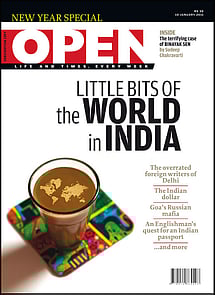 open magazine cover