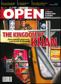 open magazine cover