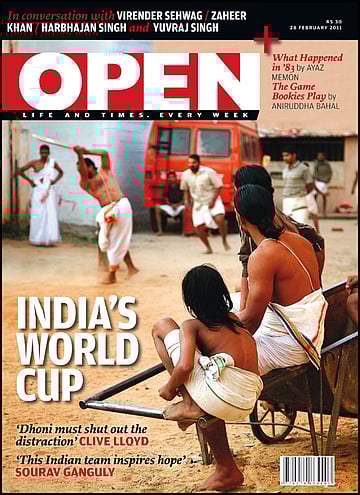 open magazine cover