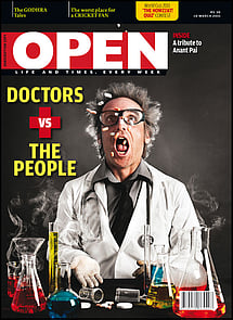 open magazine cover