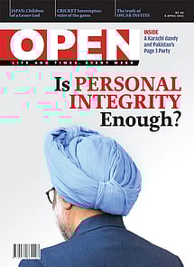 open magazine cover
