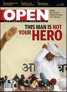 open magazine cover
